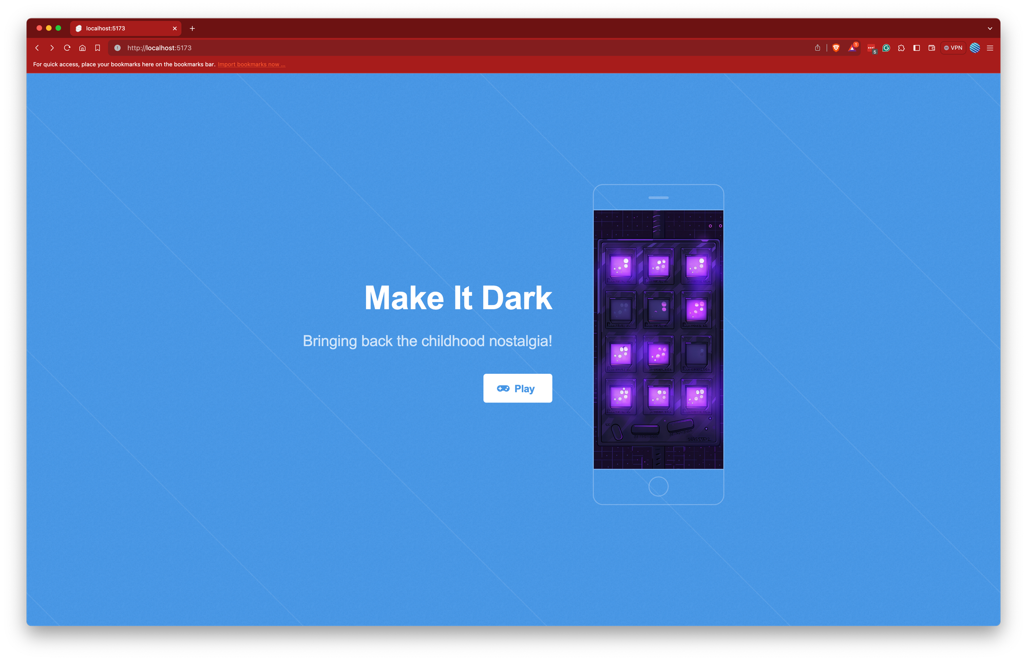 Make It Dark - Hooking up the Engine to the UI